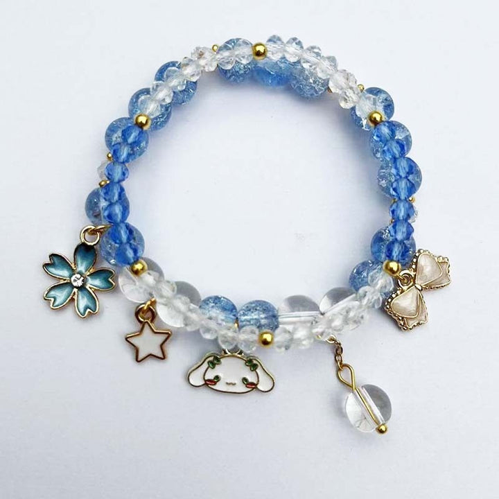 Elegant bracelet with animal and glitter pendants Bowlift