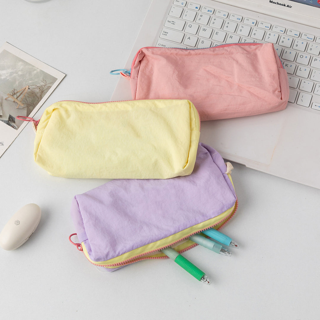 Zippered Multi-Compartment Pencil Case Bowlift