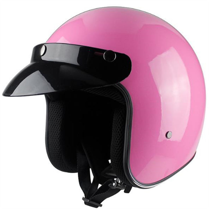 Classic Open-Face Motorcycle Helmet Bowlift