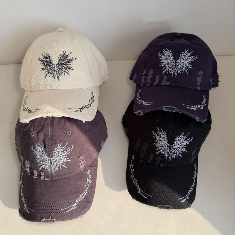 Women's Distressed Graphic Snapback Cap Bowlift