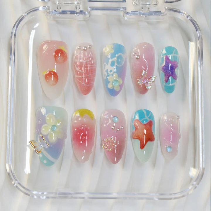 Artistic 3D Thematic Nail Extensions Bowlift