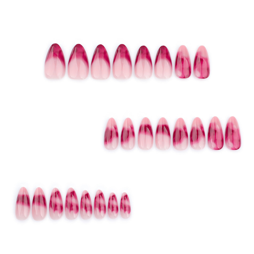 Artistic stiletto nails with glamorous gradient Bowlift