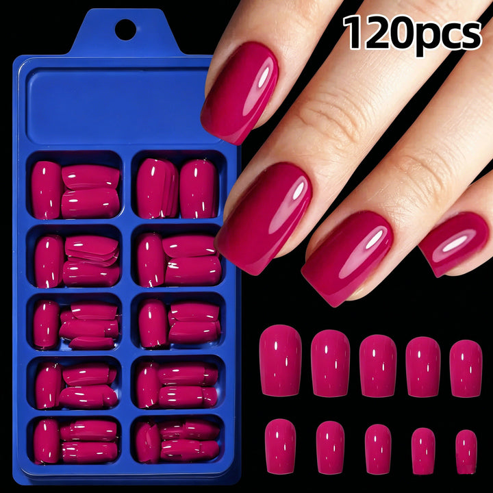 Premium Almond-Shaped False Nail Set Bowlift
