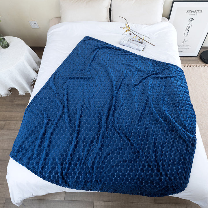 Women Luxurious Cozy Blanket with Textured Surface Bowlift