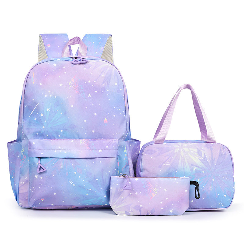 Stylish Three-Piece Backpack Set