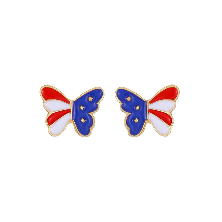 Women's unusual star-rose acrylic earrings with feather-light wearing comfort and fishhook closure Bowlift