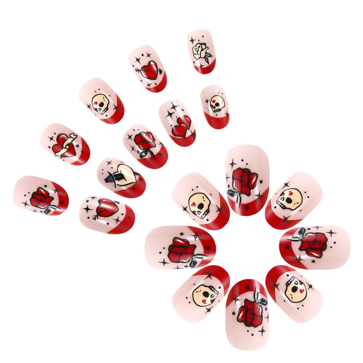 Artistic Press-On Nail Designs Bowlift