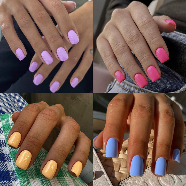 Elegant Glossy Square Nail Set Bowlift