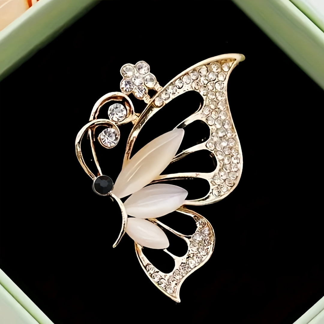 Elegant Butterfly Brooch Bowlift