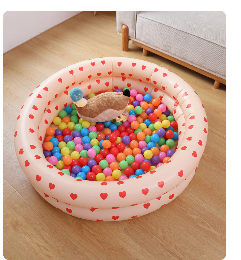 Women Inflatable Children's Swimming Pool with Fun Sea Motifs Bowlift