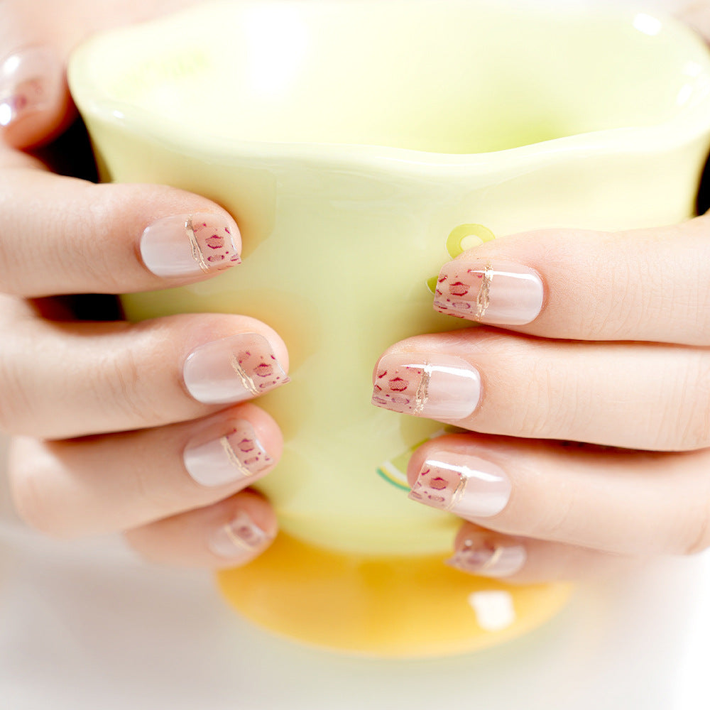 Stylish Artistic Press-On Nail Set Bowlift