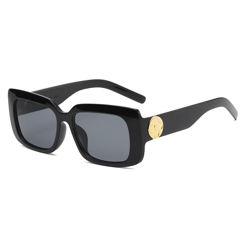 Women's Oversized Sunglasses with Luxurious Transparent Frame Bowlift