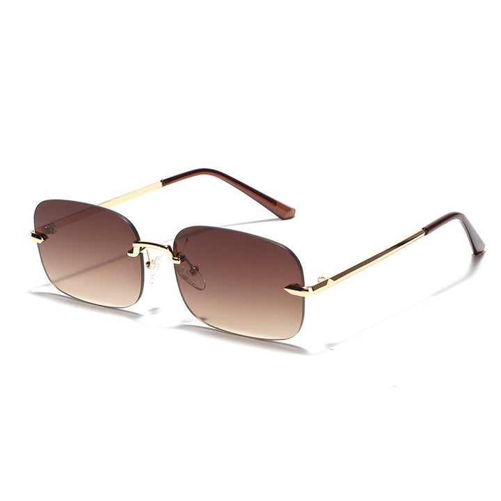 Women Oversized Sunglasses with Filigree Metal Frame Bowlift