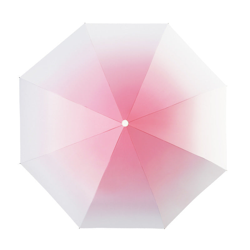 Women's Folding Umbrella with Double Wind Protection Bowlift