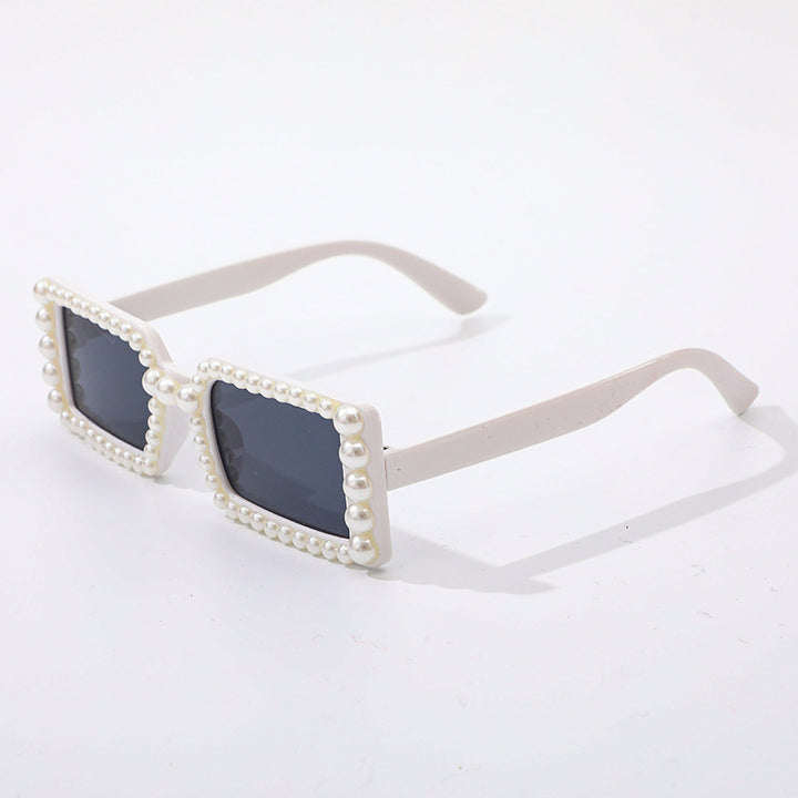 Pearl-Embellished Retro Sunglasses Bowlift