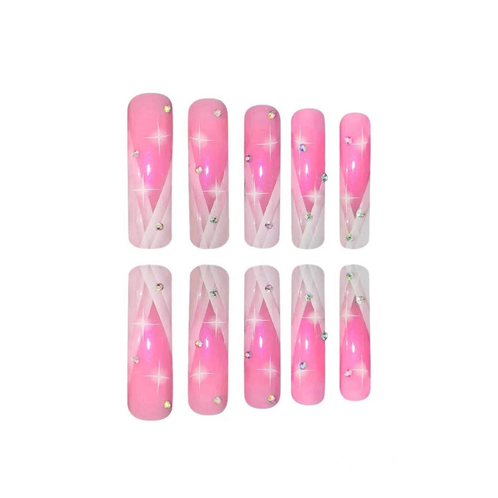 Glamorous Long Nail Enhancements Bowlift