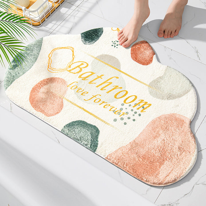 Plush Cloud Shaped Bath Mat Bowlift