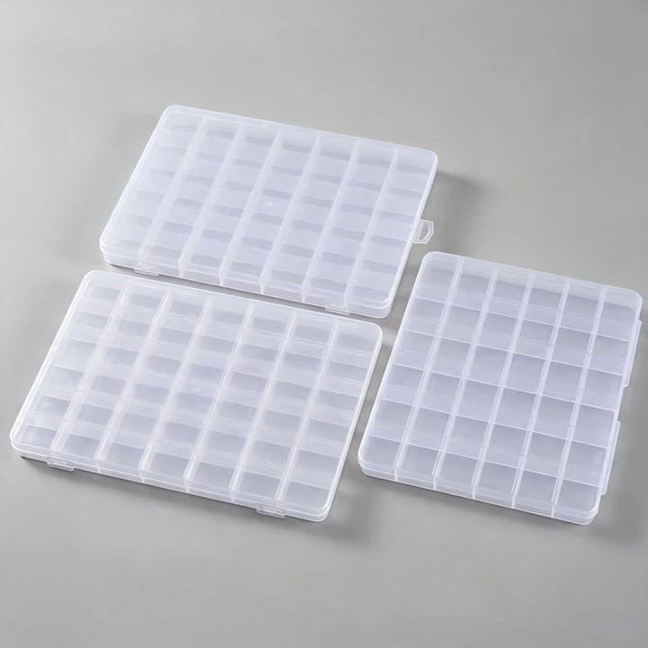 Transparent Multi-Compartment Craft Storage Organizer Bowlift