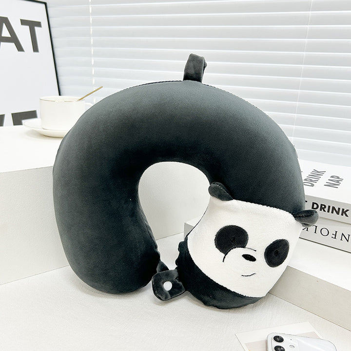 Unisex Neck Support Pillow with Cute Animal Design Bowlift