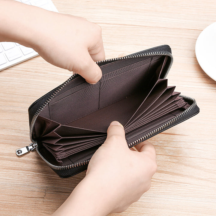 Premium Zippered Leather Organizer