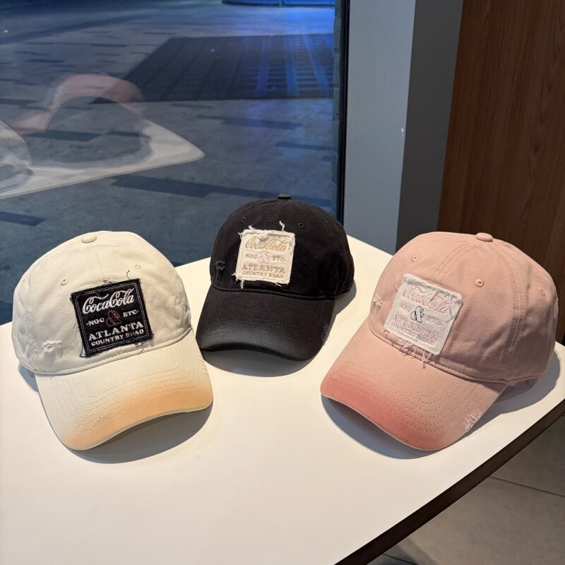 Unisex Vintage-Inspired Distressed Cap Bowlift