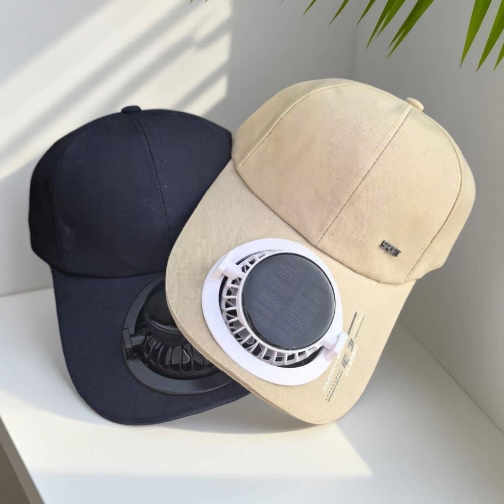Portable solar-powered USB-C fan with digital battery indicator Bowlift