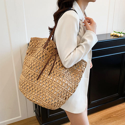 Handwoven Macrame Beach Bag Bowlift
