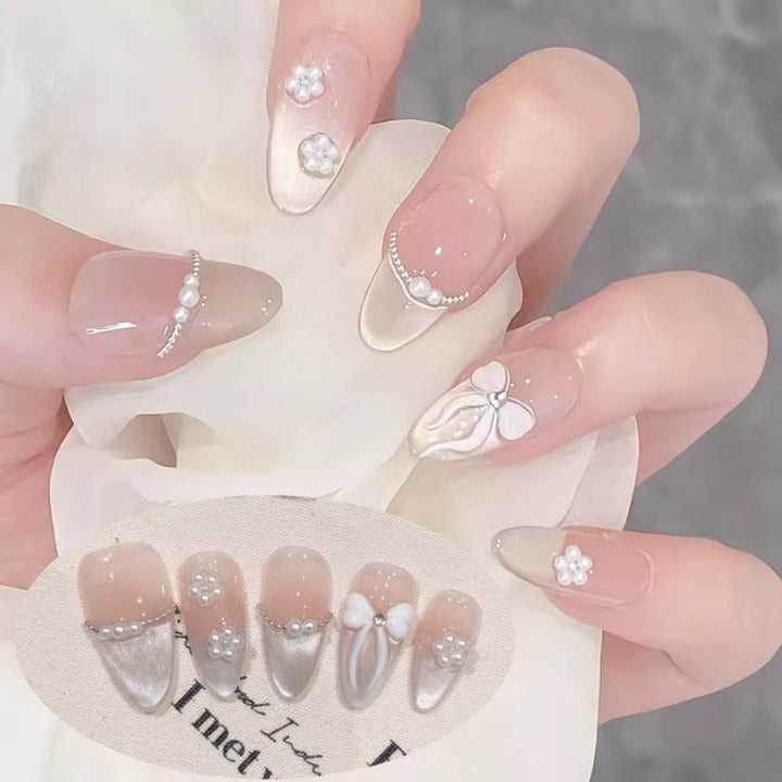 Decorative 3D Butterfly Press-On Nails Bowlift