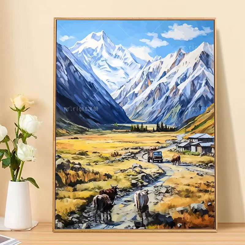 Mountain Landscape Canvas Art Print Bowlift