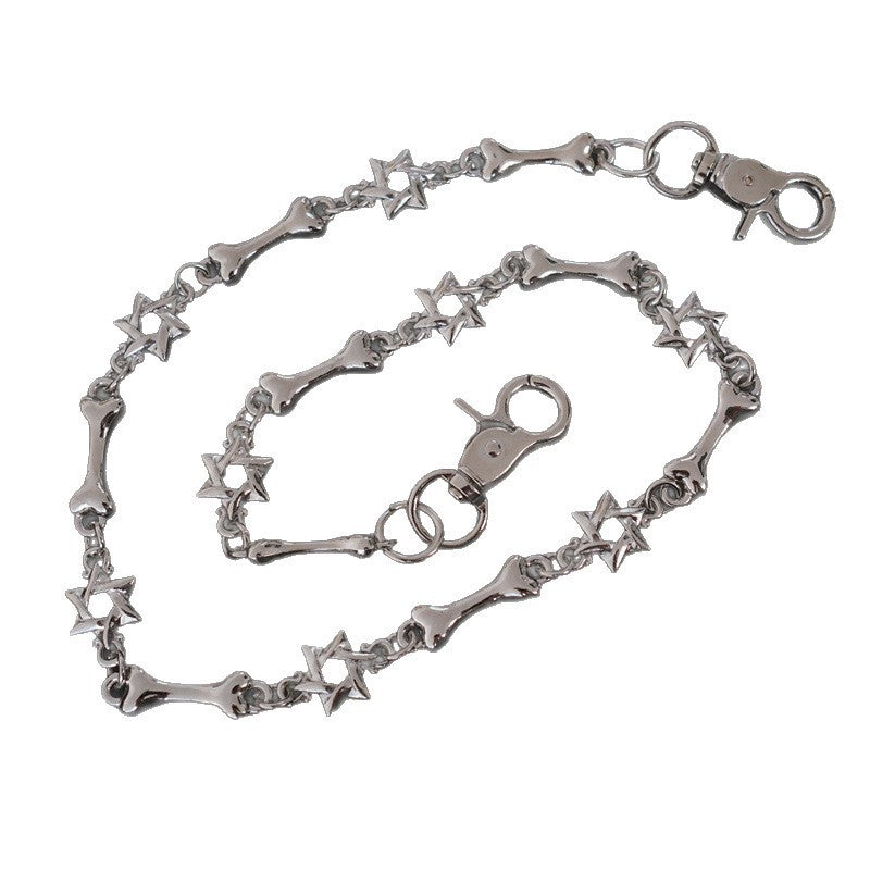 Elegant necklace with cross and bone pendants Bowlift