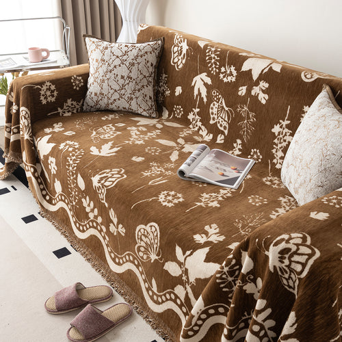 Flower Pattern Couch Blanket Covers