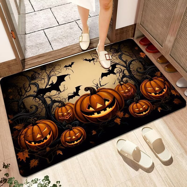 Halloween-Themed Decorative Welcome Mat Bowlift 1790150936