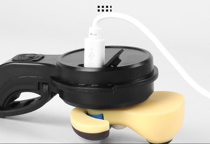 silicone cartoon dog head handlebar horn bell universal strap mount for e-bikes scooters Bowlift