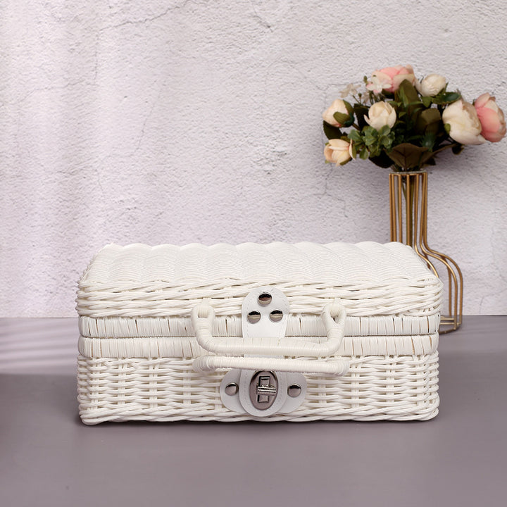 Vintage-Inspired Woven Storage Case Bowlift