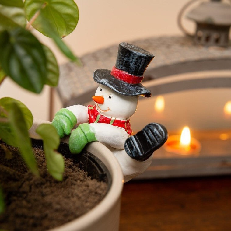 Decorative Snowman Plant Decoration Bowlift