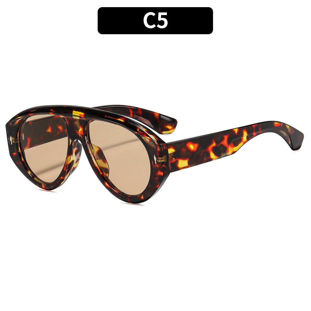 Stylish Clear Lens Sunglasses