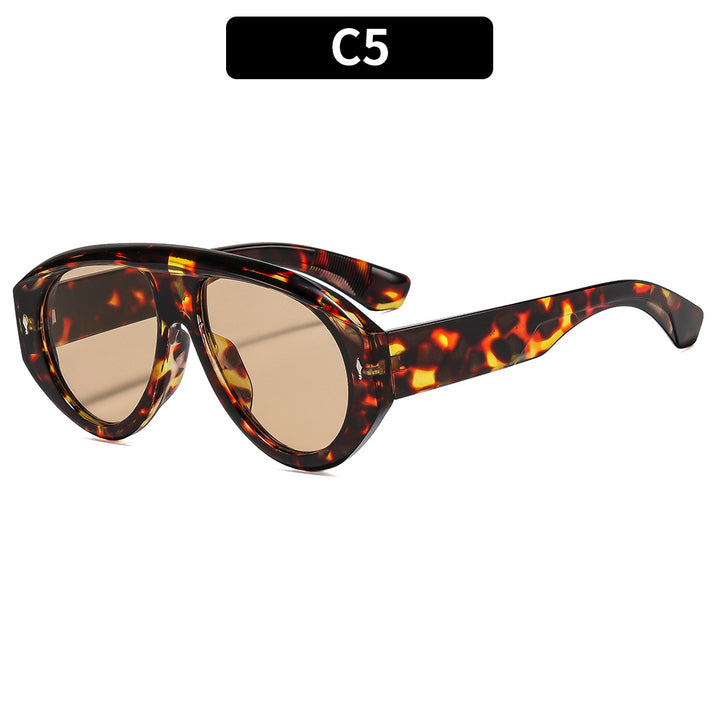 Stylish Clear Lens Sunglasses