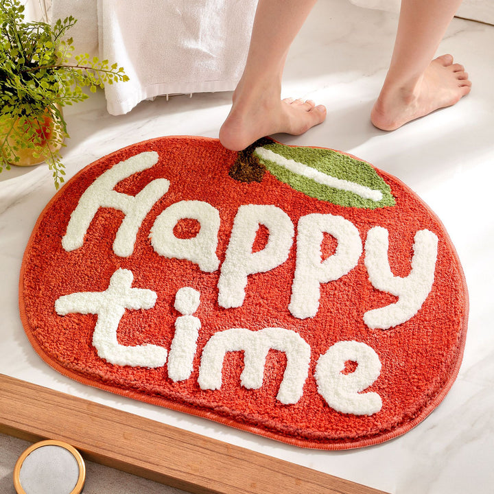 Playful Fruit-Themed Bath Rug Bowlift