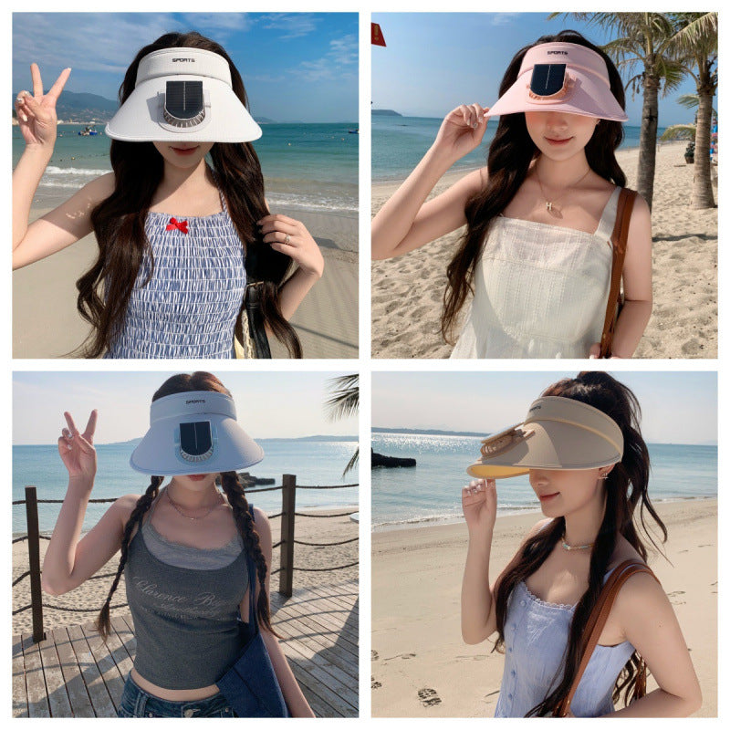 Adjustable sun visor for with integrated smartphone holder and UV protection Bowlift
