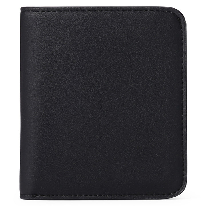 Compact Saffiano Card and Coin Wallet with Zipper Pocket Bowlift