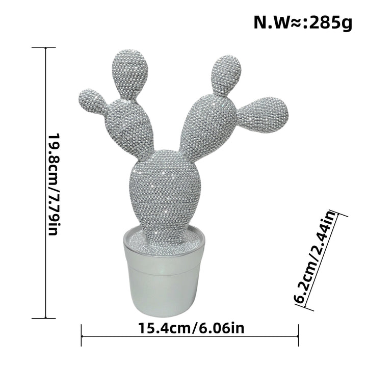 Glittering Cactus Decorative Figure Bowlift