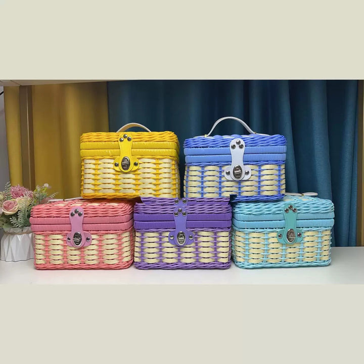 Women Robust Rattan Storage Box Bowlift