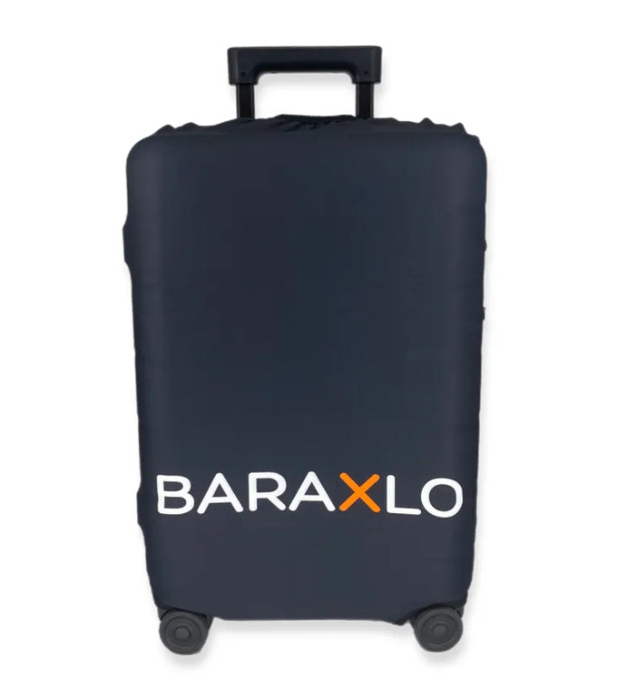 Unisex nan elastic suitcase cover with artistic marble print, shockproof fit and tear-resistant stretch material Bowlift