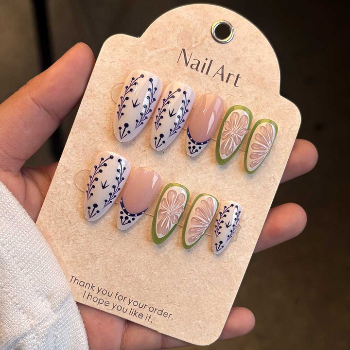 Premium Decorative Press-On Nails Bowlift