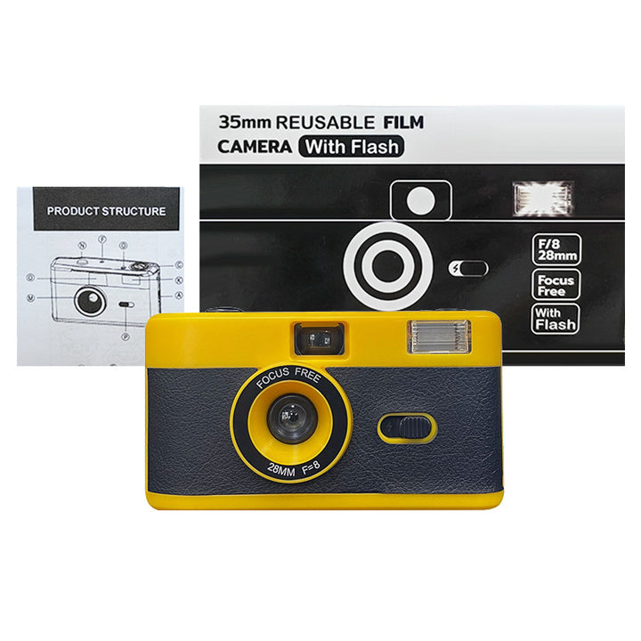 35mm Reusable Film Camera with Flash Bowlift
