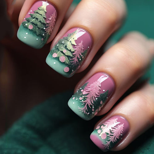 Seasonal Tree-Themed Nail Art Bowlift