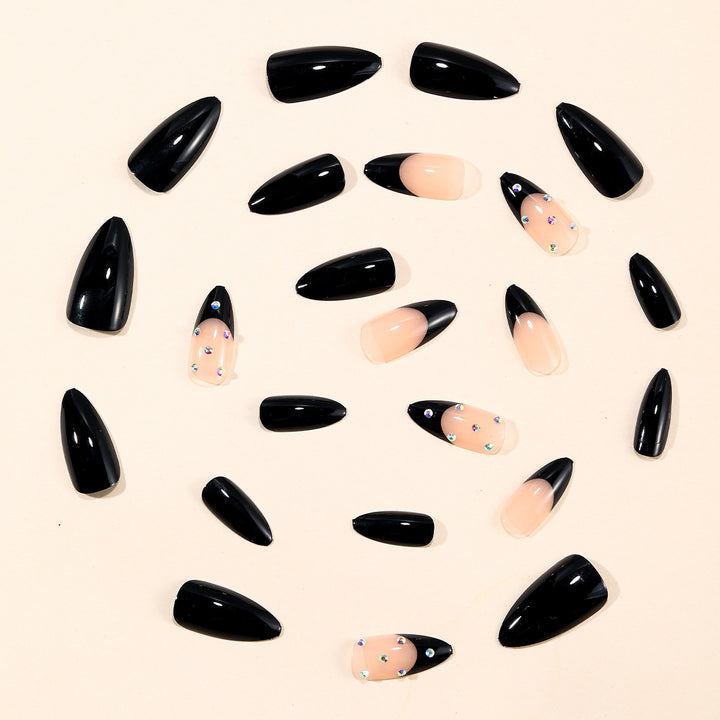 Glamorous Stiletto Acrylic Nail Art Bowlift