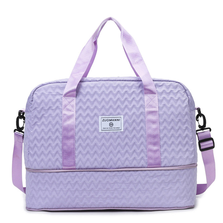 Sporty Tote Bag with Structured Outer Material Bowlift