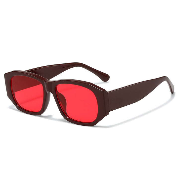 Oversized Geometric Sunglasses with Gradient Lenses Bowlift