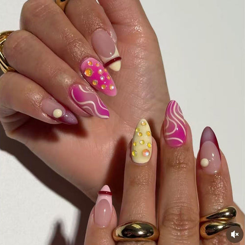 Contemporary Press-On Nail Art Bowlift